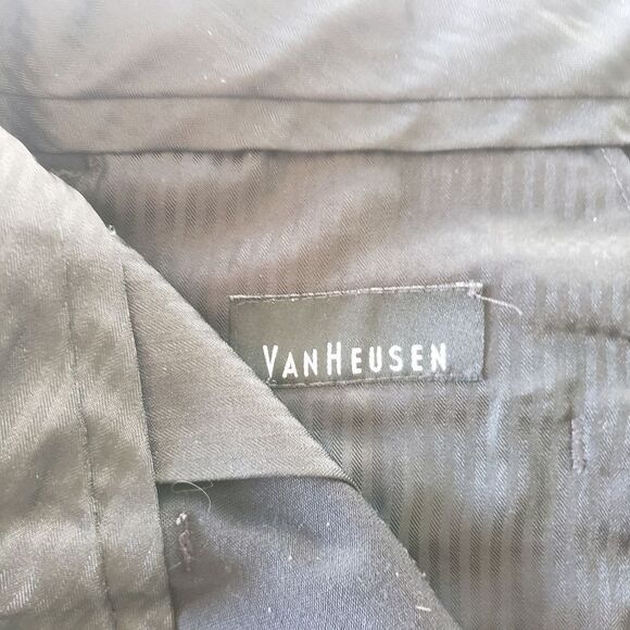 Van Heusen Black Dress Slacks Boys 16R Flat Front Stretch School Uniform Pants - Picture 14 of 14